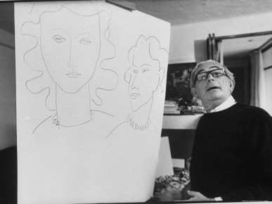 Elmyr de Hory, Standing Next to the Forged Matisse That He Made